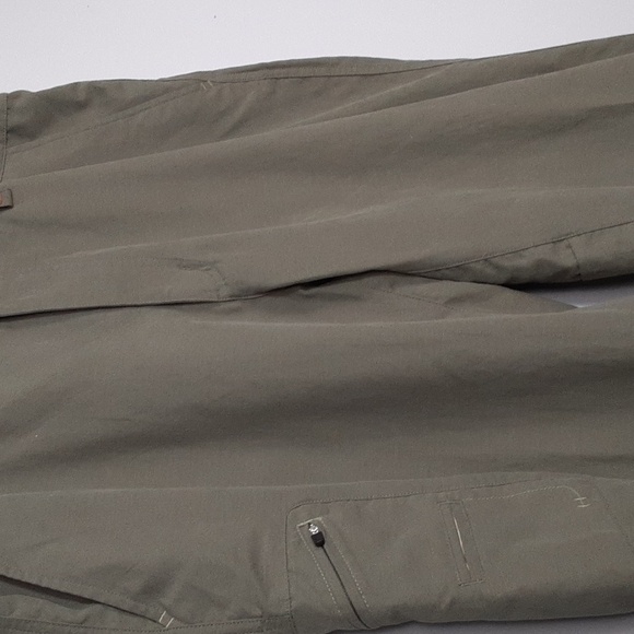 Go Lite Men's Dark Green Hiking Travel Cargo Pants - Picture 2 of 10